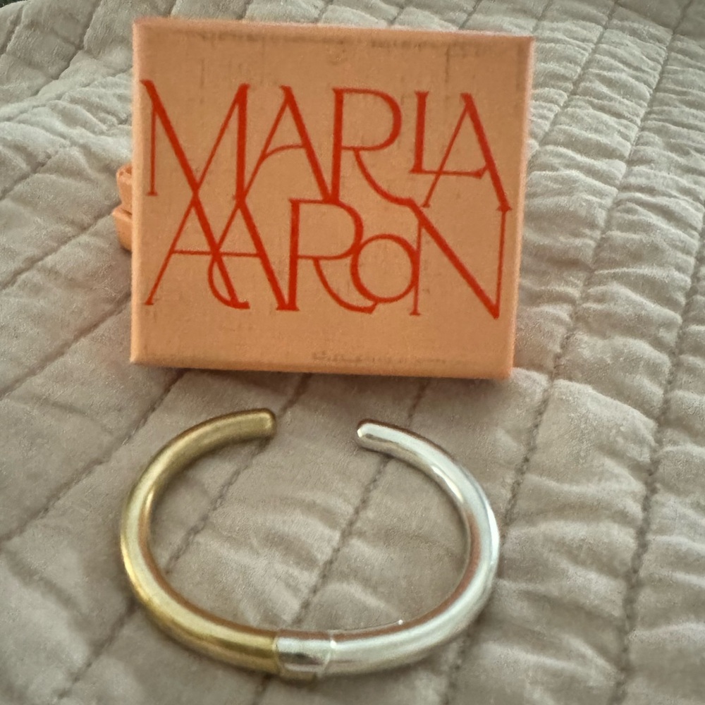 Marla Aaron Silver and Brass Cuffling